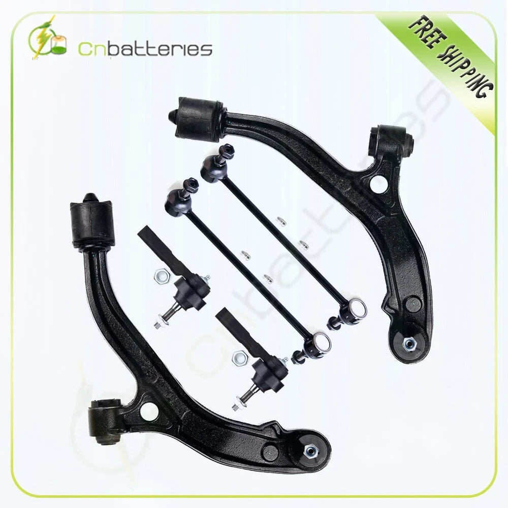 6Pcs Suspension Front Lower Control Arms Sway Bars Kit for Dodge Grand Caravan