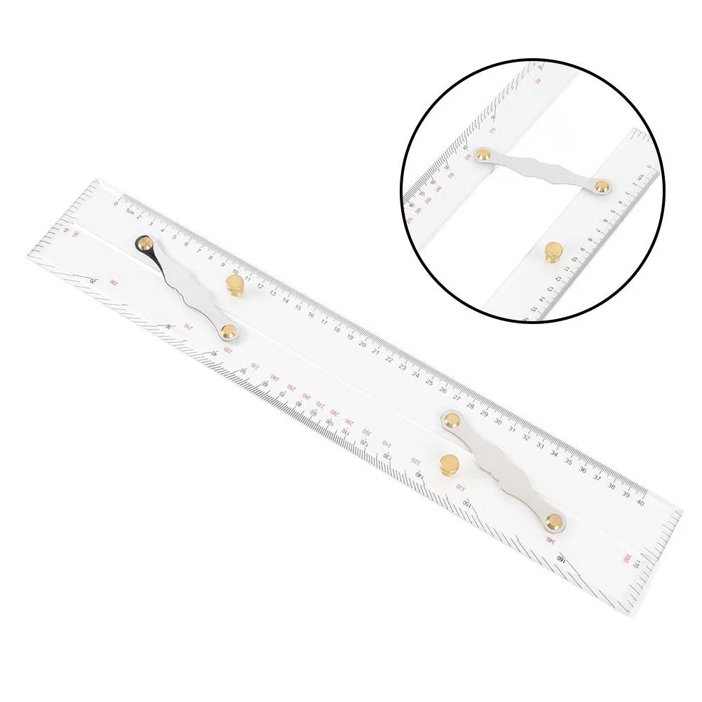 Acrylic 450mm Parallel Ruler for Marine Chart Work