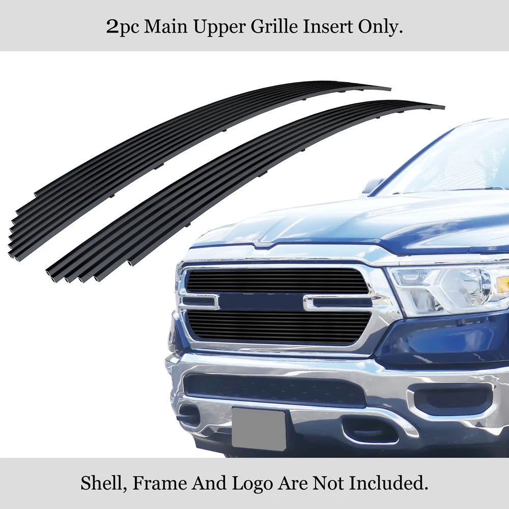 Upper Stainless Black Billet Grille Insert for Ram 1500 (2019-2024)