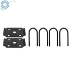 Complete 3500 lbs Axle with U Bolt Kit for Boat Trailer