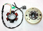 6 Pole Magneto Stator & Flywheel for GY6 125cc 150cc ATV Quad Scooter