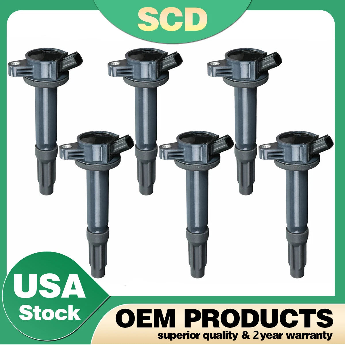Set of 6 Ignition Coils for Ford Escape Fusion Lincoln Mercury (2001–2012) DG514 C1594 UF486