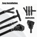 Front Windshield Washer Nozzle Kit for Dodge RAM (Fits 2M Hose)