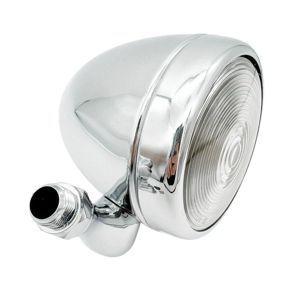 Chrome Teardrop Dummy Spot Light Outside Mount for Left or Right Side (Universal)