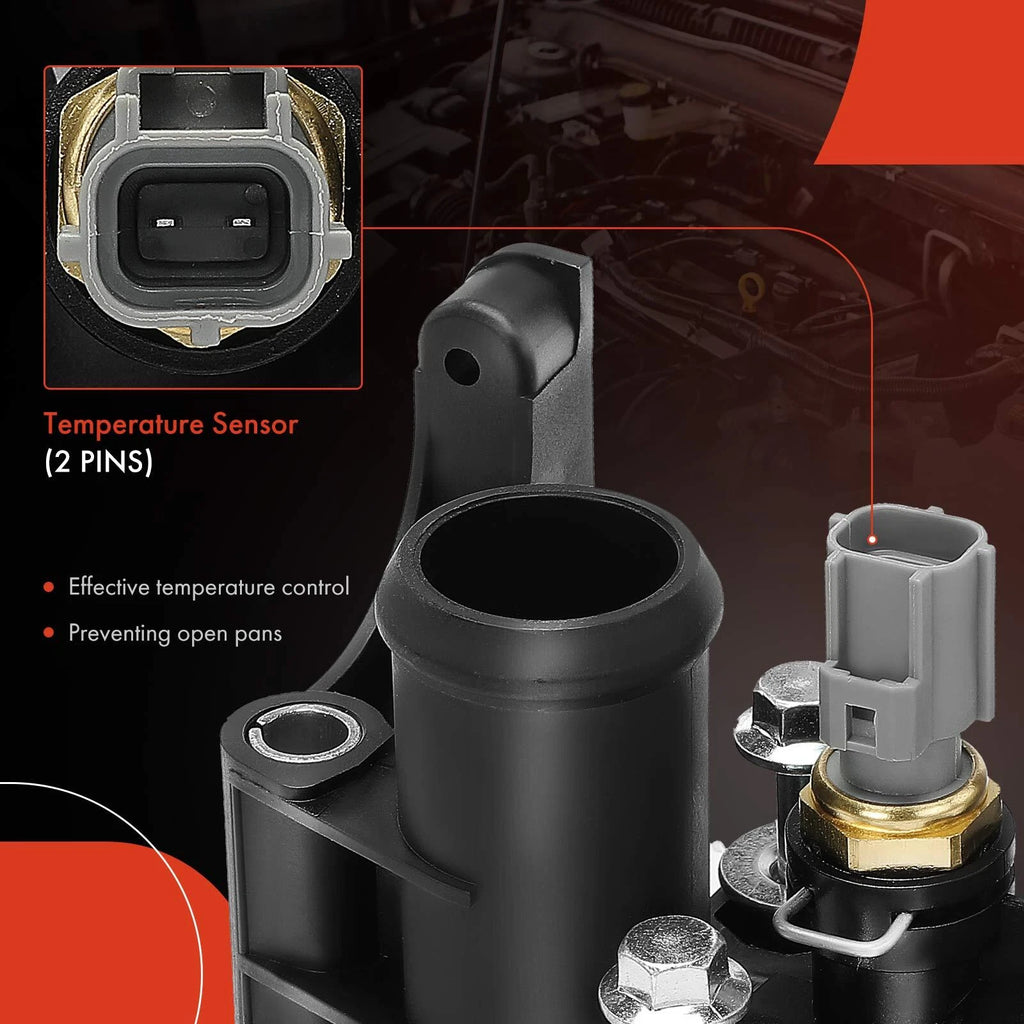 Rear Thermostat Housing Assembly with Sensor for Ford Fiesta (2011–2019)