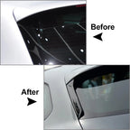 Carbon Fiber Look Rear Window Spoiler Side Wing Cover for SEAT Leon (2013–2019)