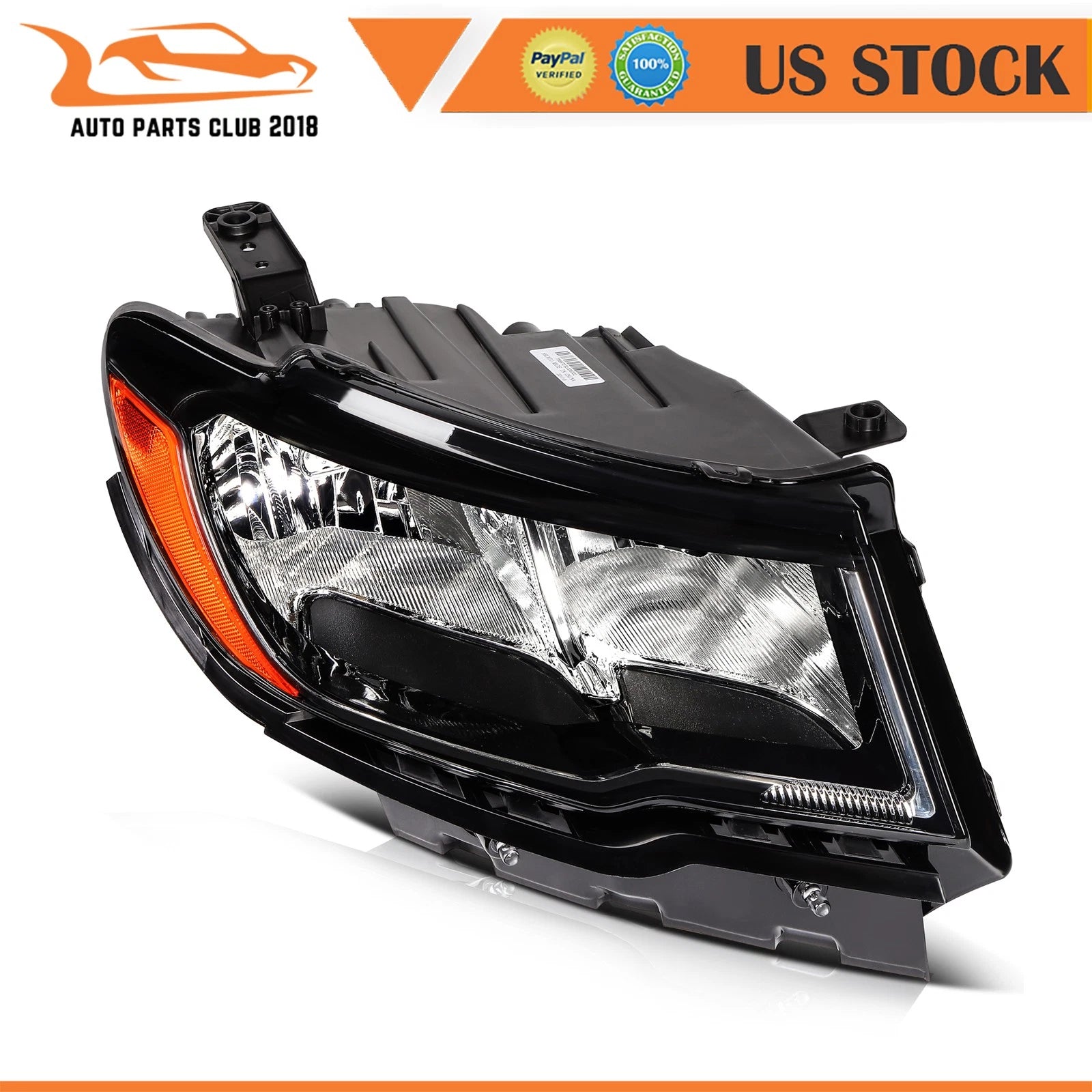 Headlamp Assembly for Jeep Compass (2017–2021) Right Passenger Side