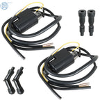 Set of 2 Ignition Coils Spark Plug Caps for Honda CB750K (1975–1978)