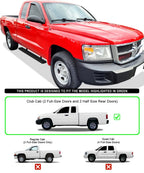 iBoard Stainless Steel 6" Running Boards for Dodge Dakota (2005-2011)