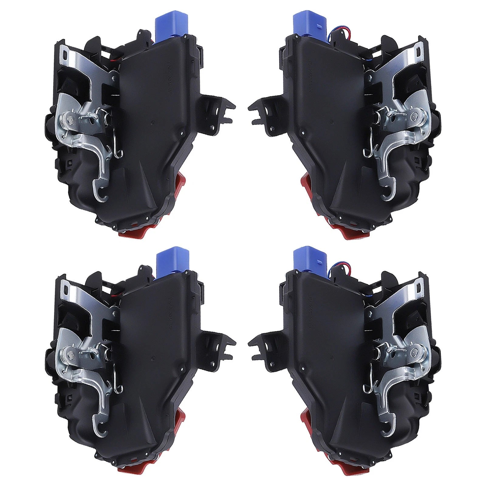 Set of 4 Door Lock Latch Actuators for VW Golf V (2004–2009) 3D1837015AQ
