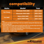 Set of 2 Upper Drop Alignment Control Arms for Silverado Sierra 1500 (2019–2023)