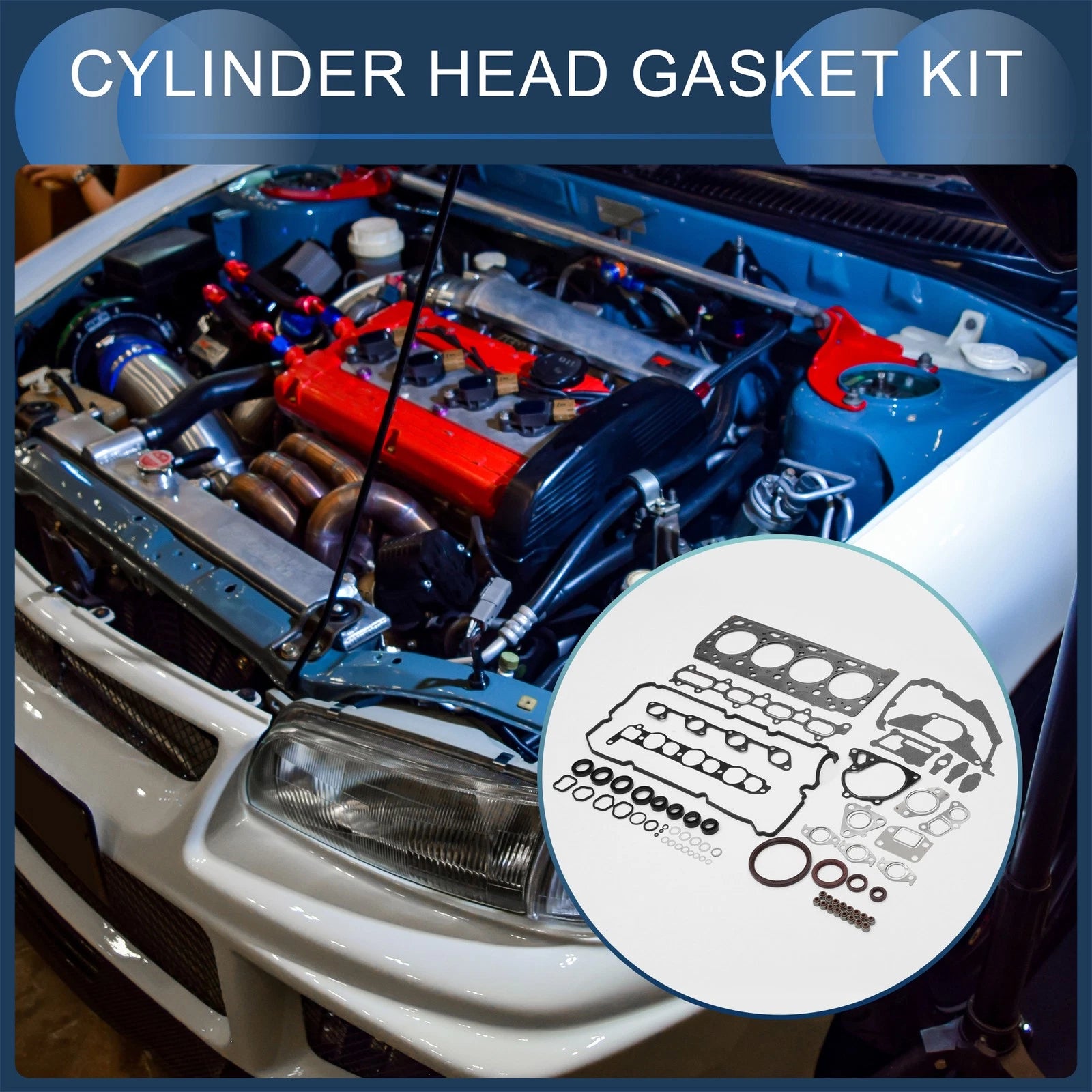 Cylinder Head Gasket Kit No. 1000A407 for Mitsubishi 4D56T (1980–1990)