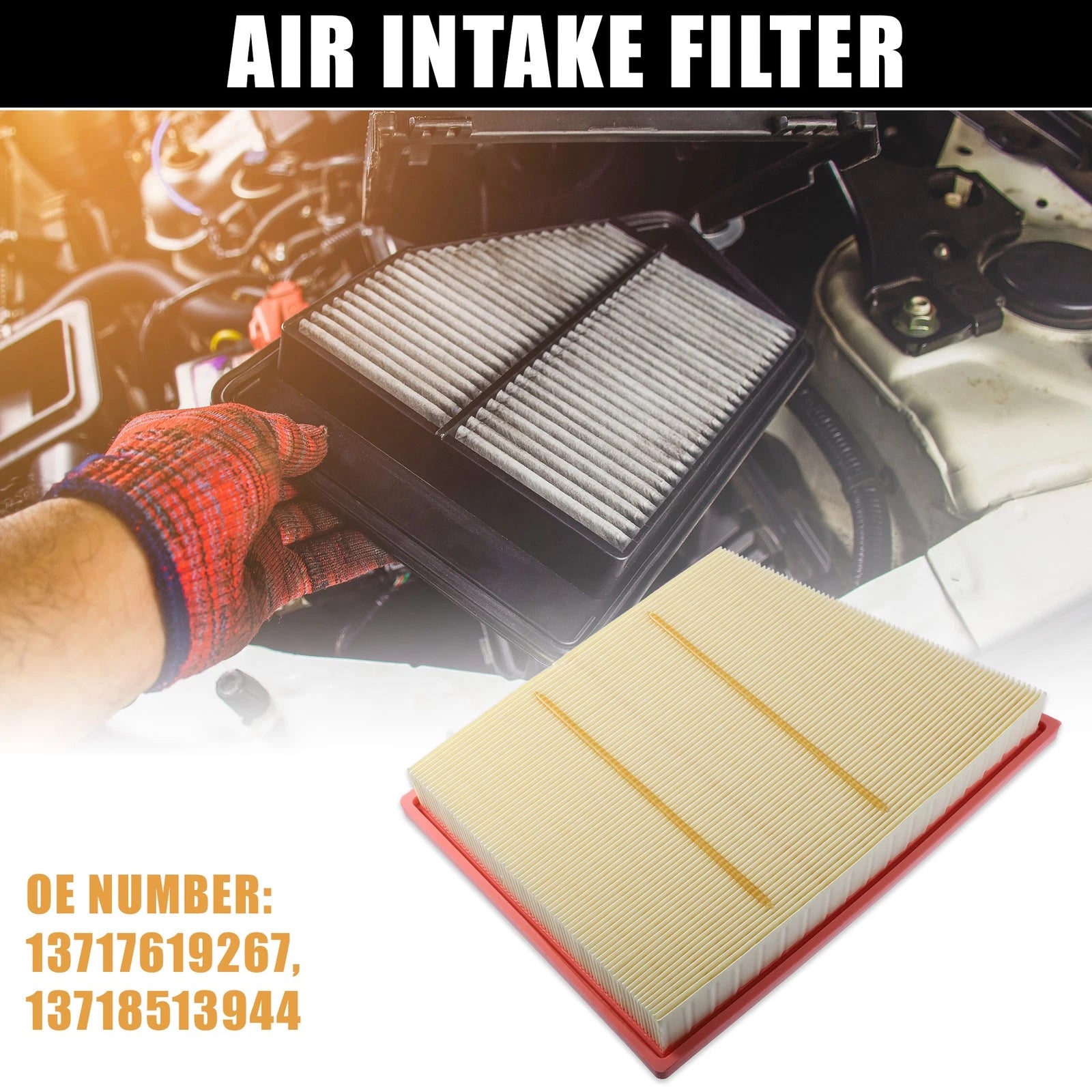 Car Engine Air Filter 13717619267 for BMW 1 Series Saloon F52 (2015–2021)