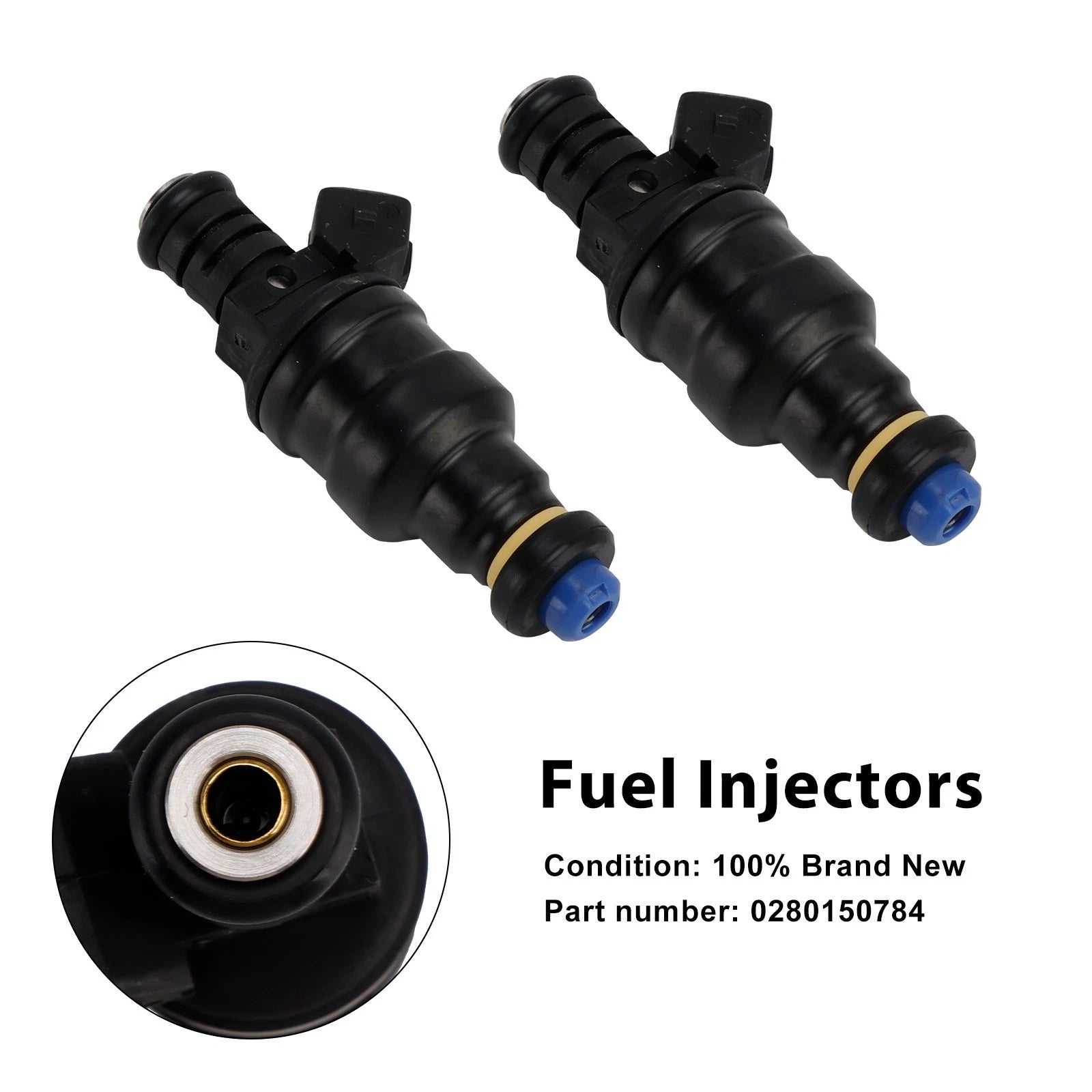 2X Fuel Injectors 0280150784 for BMW R1100 RT R850 R1100GS R850GS (1994–1999)
