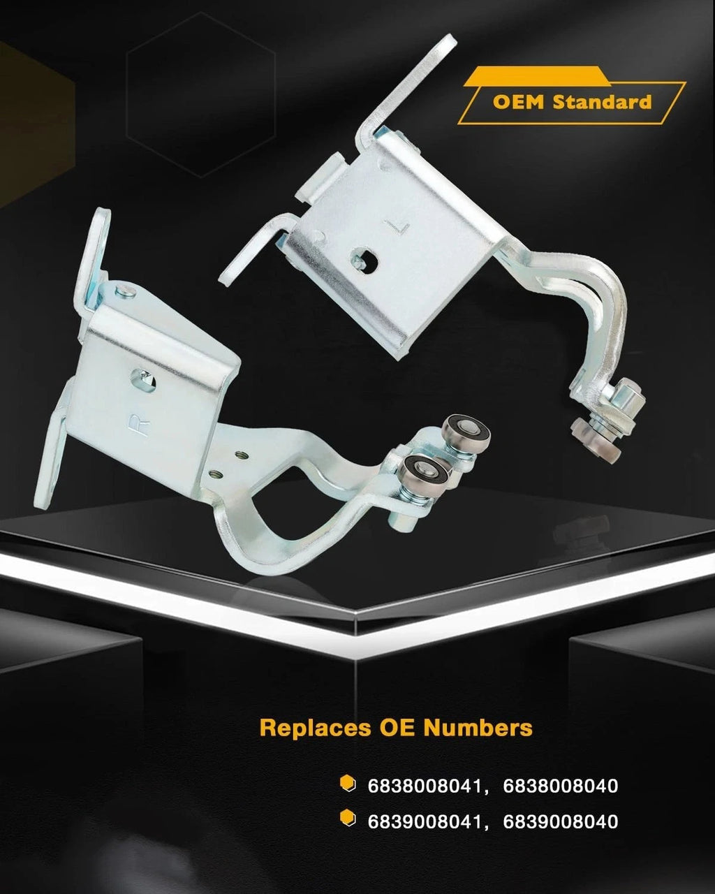 Driver & Passenger Side Slide Door Hinge & Roller Assy for Toyota Sienna (2011–2020)