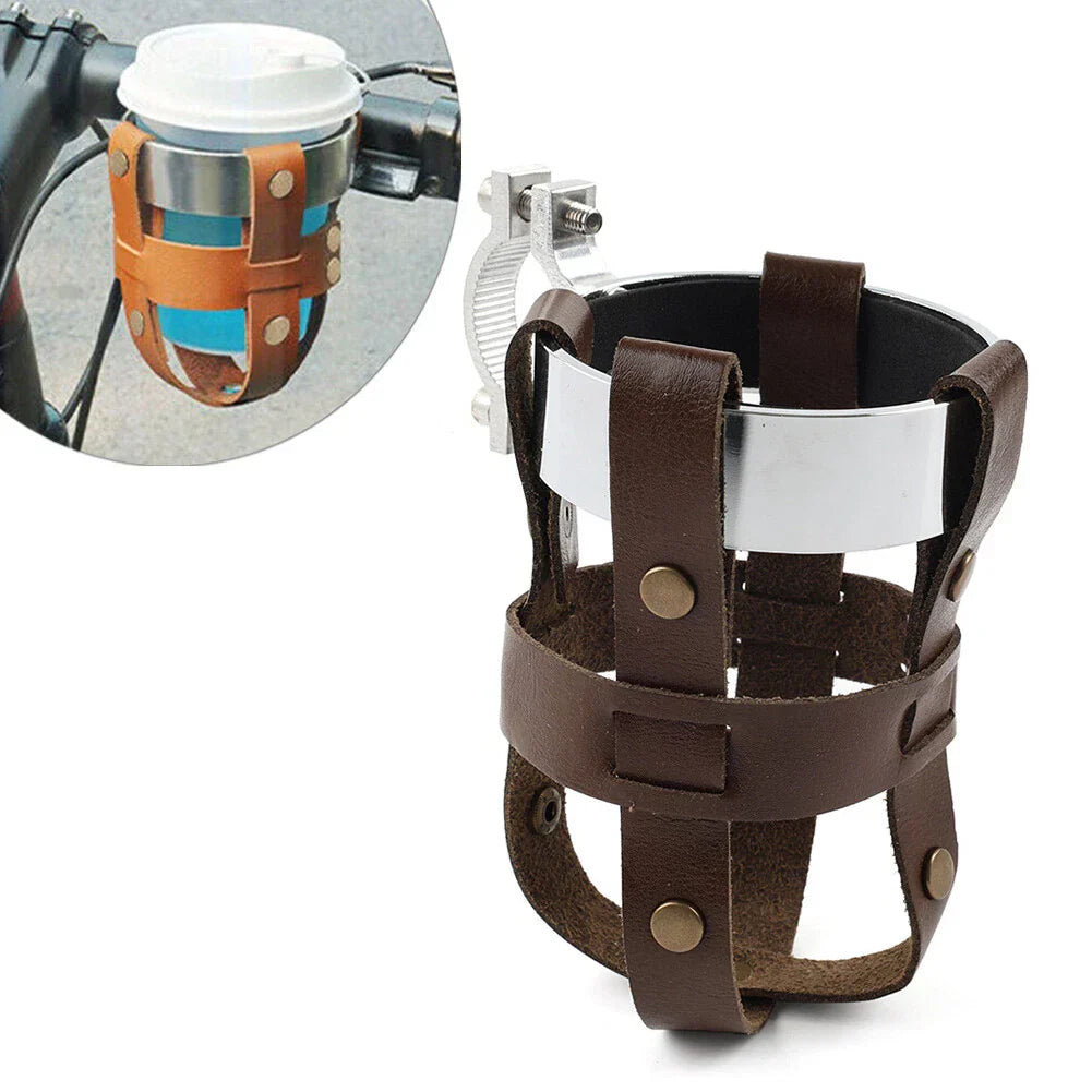 Chrome Handlebar Cup Holder for Harley Chopper (Universal)