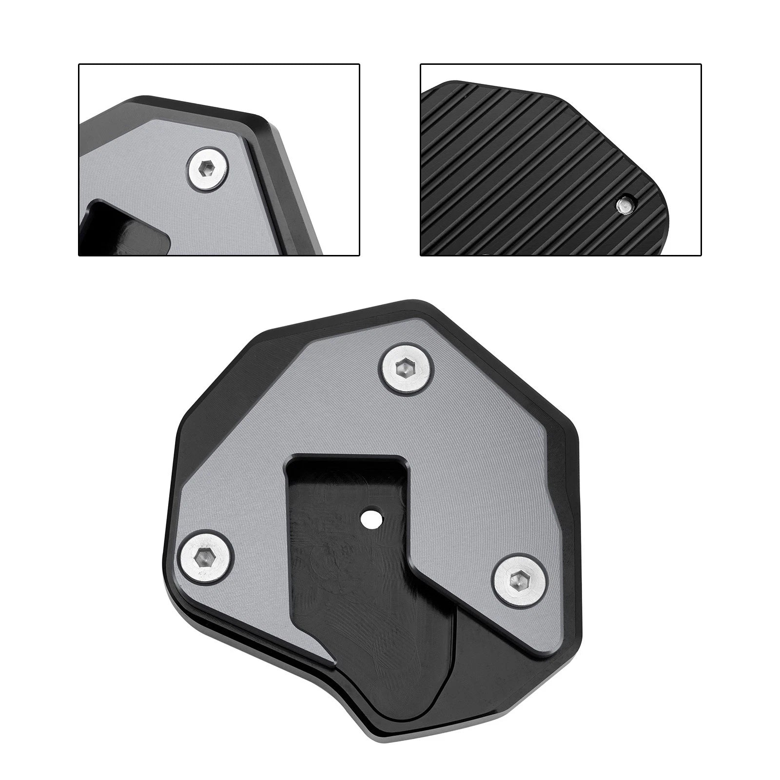 Kickstand Enlarger Plate Pad for Suzuki GSXR1300R (2008–2020) Titanium