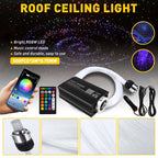 500PC Fiber Optic LED Shooting Star Roof Light Kit for Car