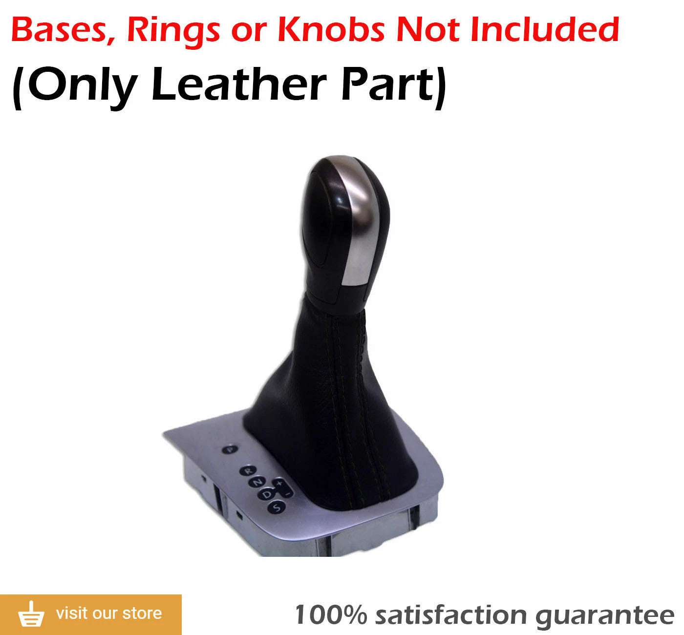 E Brake Boot Cover for VW Jetta (2011–2018) Synthetic Leather Black