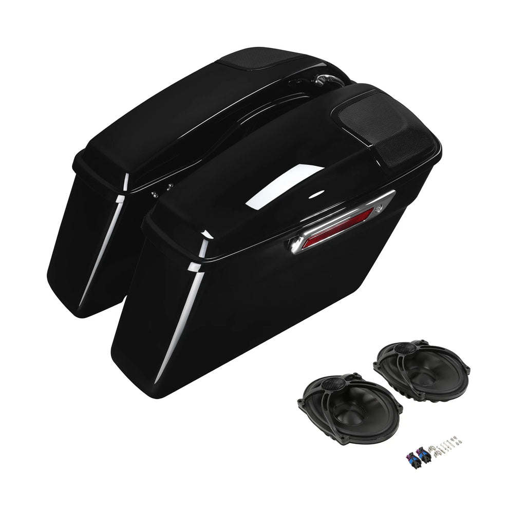 Hard Saddlebags with 5" x 7" Speakers for Harley Touring Road Glide (2014–2023)