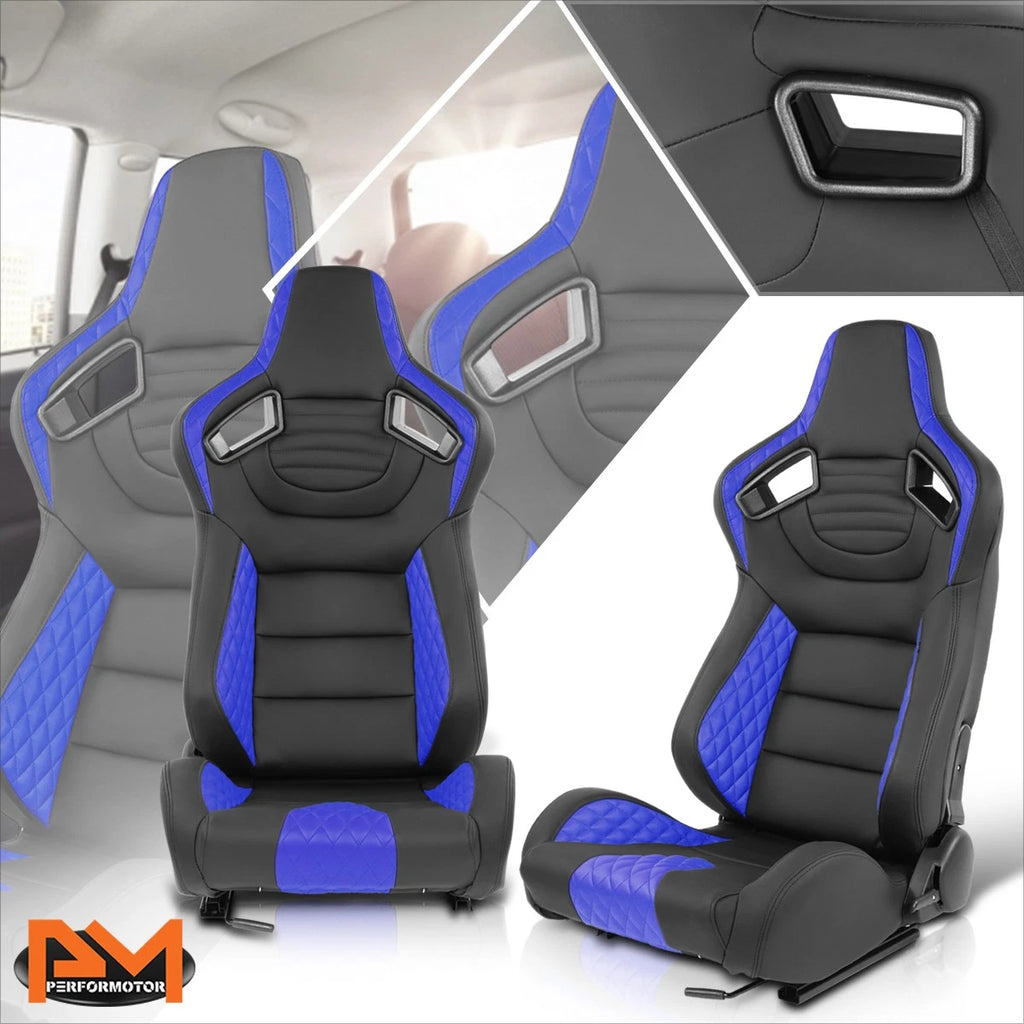 2Pcs Reclinable Racing Seats for Universal Fit (21"W X 22"D X 38"H)