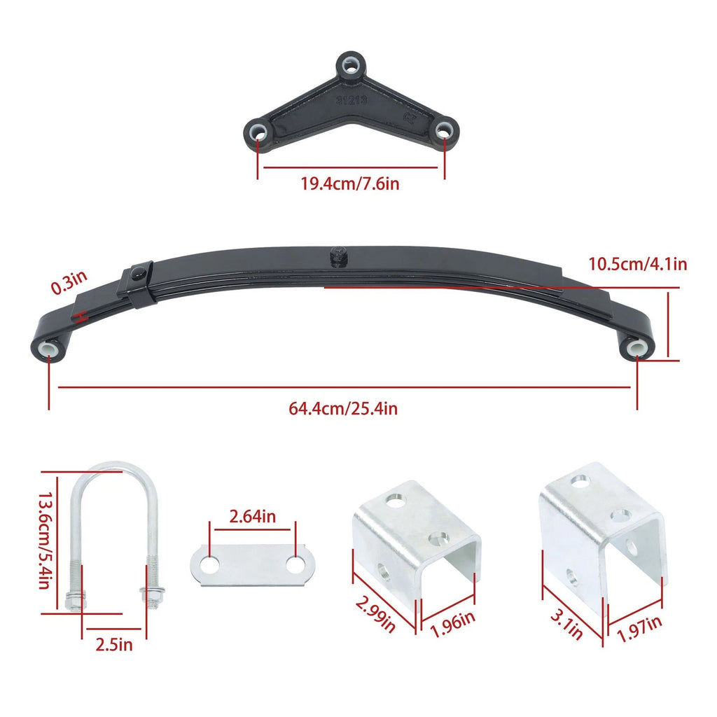 U-bolt Hanger Kit for Tandem Trailer Axle (2000–2000)