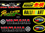 Yamaha No Fear Mugen Rally Art Motorcycle Sticker Sheet Decals