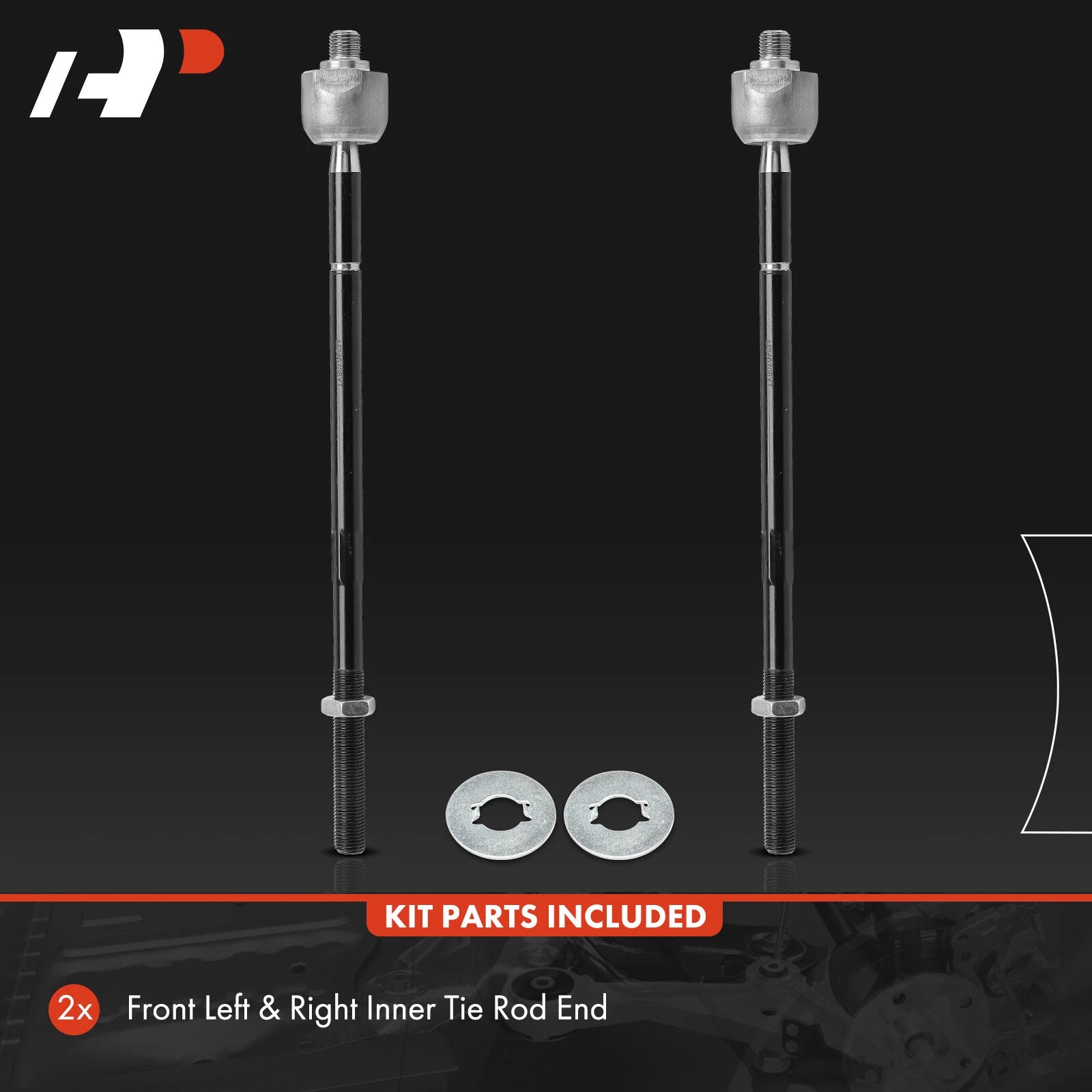 2X Front Inner Tie Rod End for Ford Focus (2009-2011)