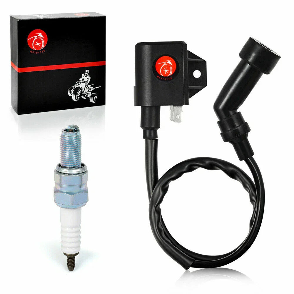 Ignition Coil & Spark Plug W/ Cap for Arctic Cat 400 4X4 LE Automatic (2003–2007)