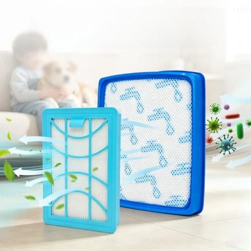 Set of 4 Fresh Air Flow Vacuum Filters for Daily Floor Cleaning