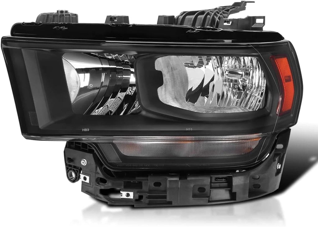 Left Headlight for Ram 2500 3500 (2019–2024) Halogen Black