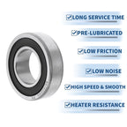 Deep Groove Ball Bearing P5 for Scooter Skateboard Wheel (22x44x12mm)