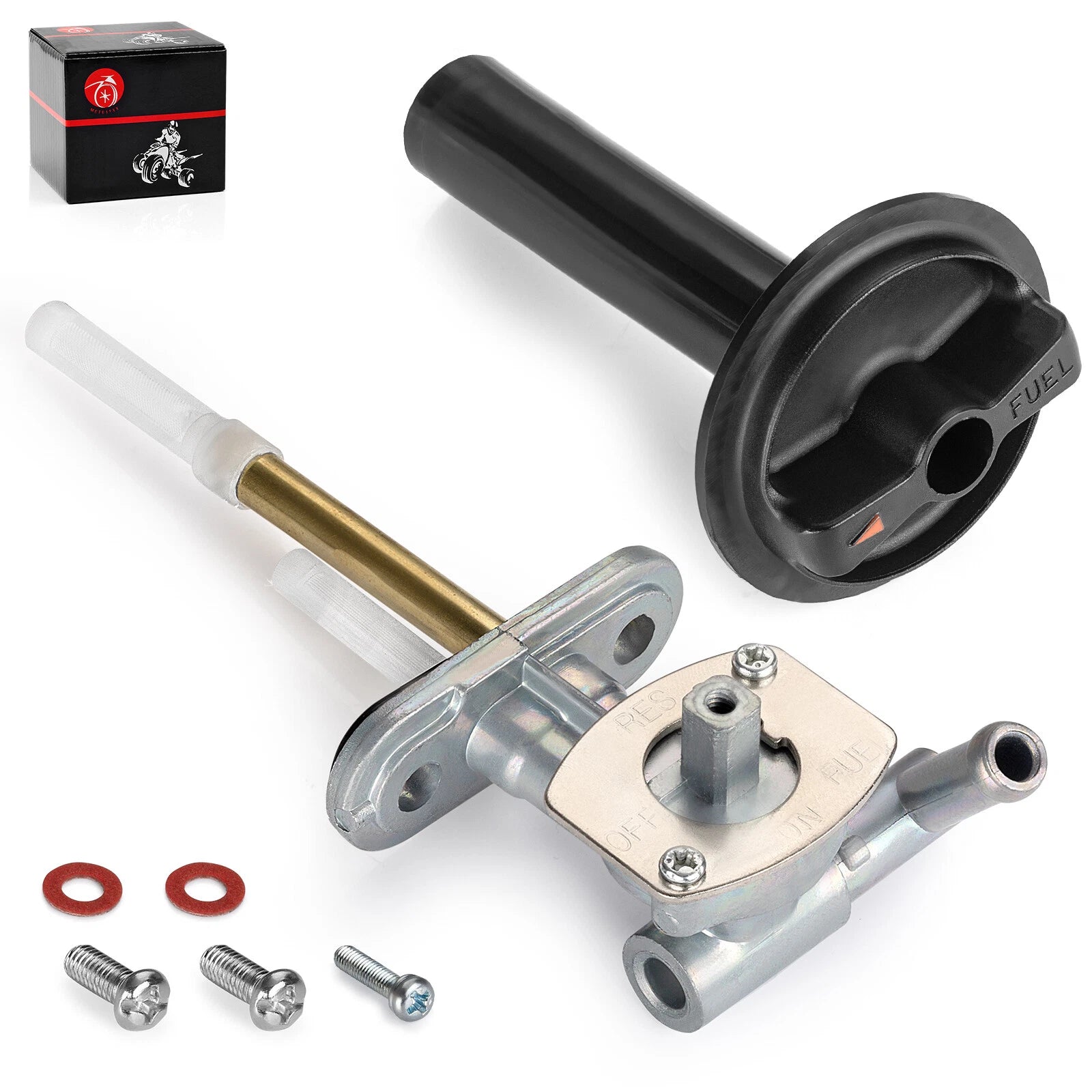 Fuel Valve Petcock & Lever with Screw for Kawasaki Prairie 400 (1997–1998)