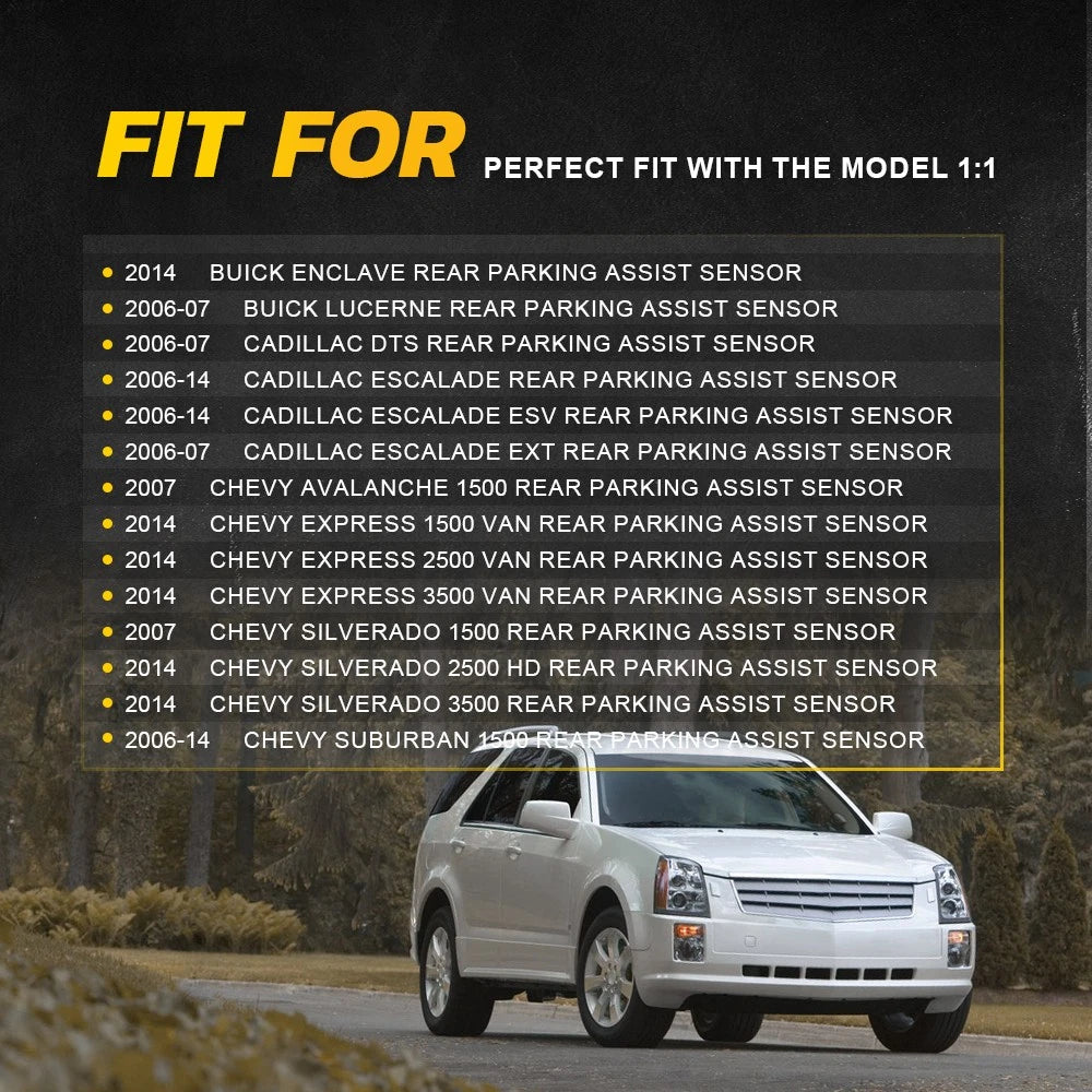 Set of 4 Reverse Backup Parking Sensors for GMC Chevy (2006-2019)