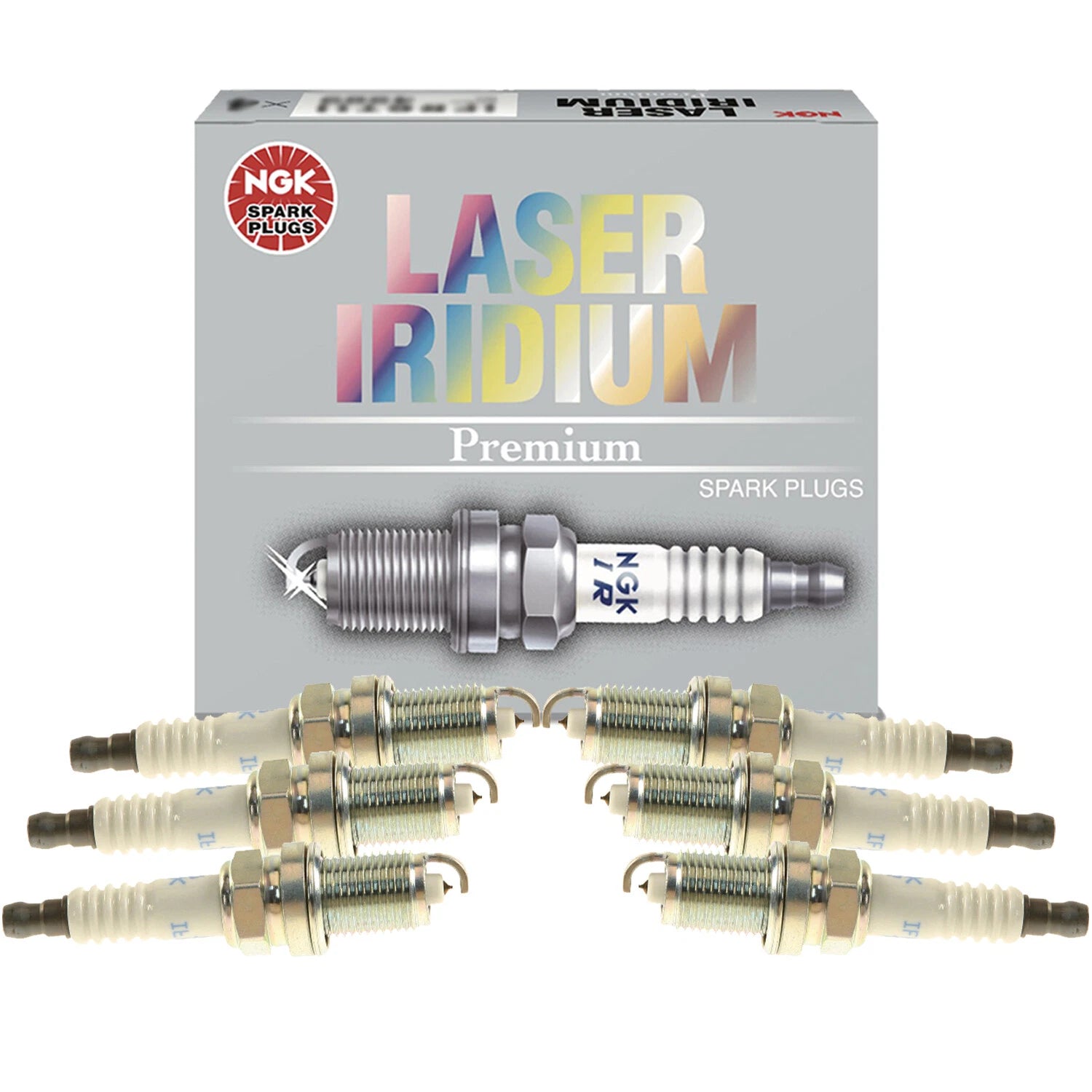 Set of 6 NGK Laser Iridium Spark Plugs for Lexus Toyota (3.0L, 3.3L)