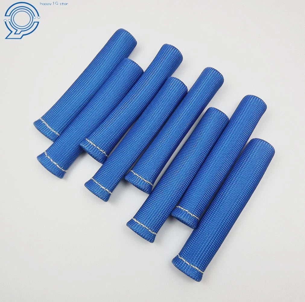 8-Piece Spark Plug Wire Heat Shield Protector Sleeve for SBC BBC