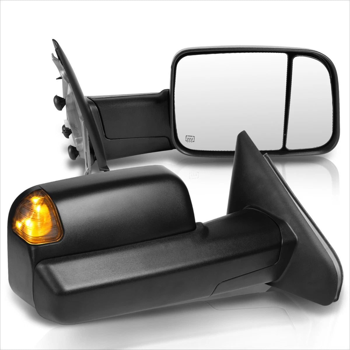 Power Heated Towing Mirror for Dodge Ram (2002–2009) - LED Signal, Puddle Lamp
