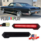 Smoke Red LED Rear Bumper Side Marker Lights for Chevrolet Monte Carlo (1970–1972)