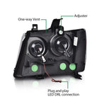 Dual LED Projector Headlights for Avalanche Tahoe Suburban (2007–2014)