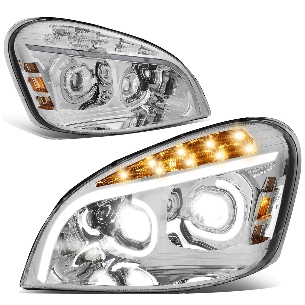 Full LED C-Halo Projector Headlight Lamps for Cascadia (2008–2017)