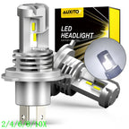 2X H4 Xenon Headlight Bulbs for Car Side Light (LED)