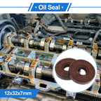 2X Oil Seal Rotary Shaft Seal FKM Rubber 12x32x7mm for Various Models 