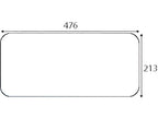 Lower Rear Glass for LP Case 3210 3220 3230 4210 4220 4230 4240 Tractors