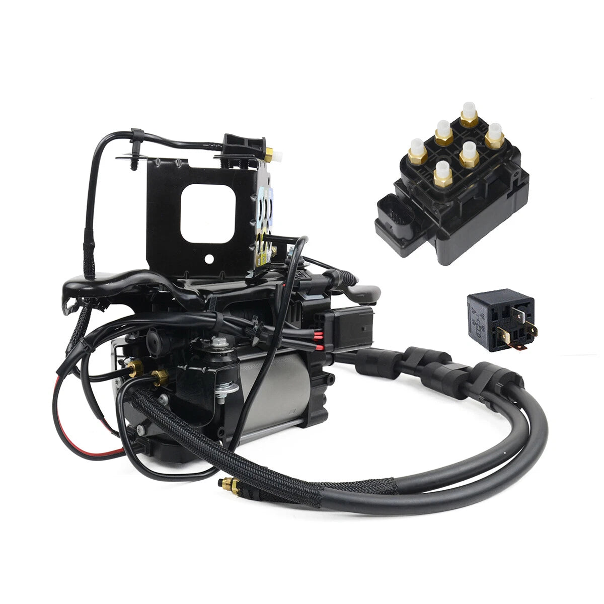 Air Suspension Compressor Pump & Valve Block for Jeep Grand Cherokee (2011-2018)