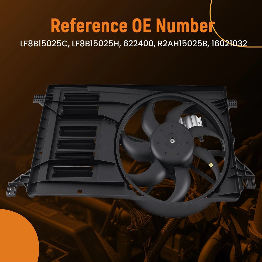 Electric Radiator Cooling Fan for Mazda 3 2010–2013 (LF8B)