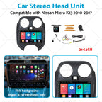 Car Stereo Head Unit for Nissan Micra K13 (2010–2017)
