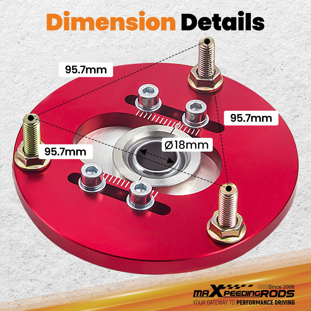 Front Top Mounts for BMW E36 3 Series (1992-1999) Coil Camber Plates