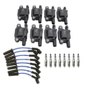 Set of 8 NGK Ignition Coil Wires & Ruthenium Spark Plugs for Colorado Tahoe Yukon