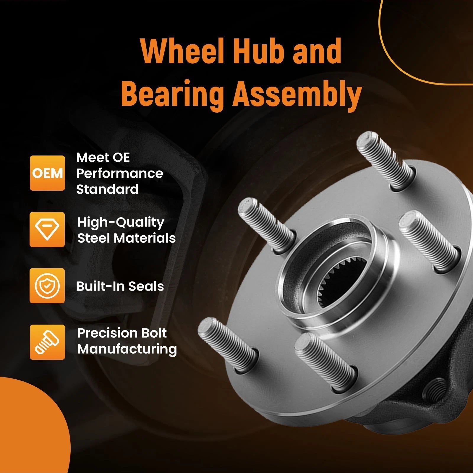 Front Left/Right Wheel Hub Bearing for Subaru Tribeca (2006–2014)