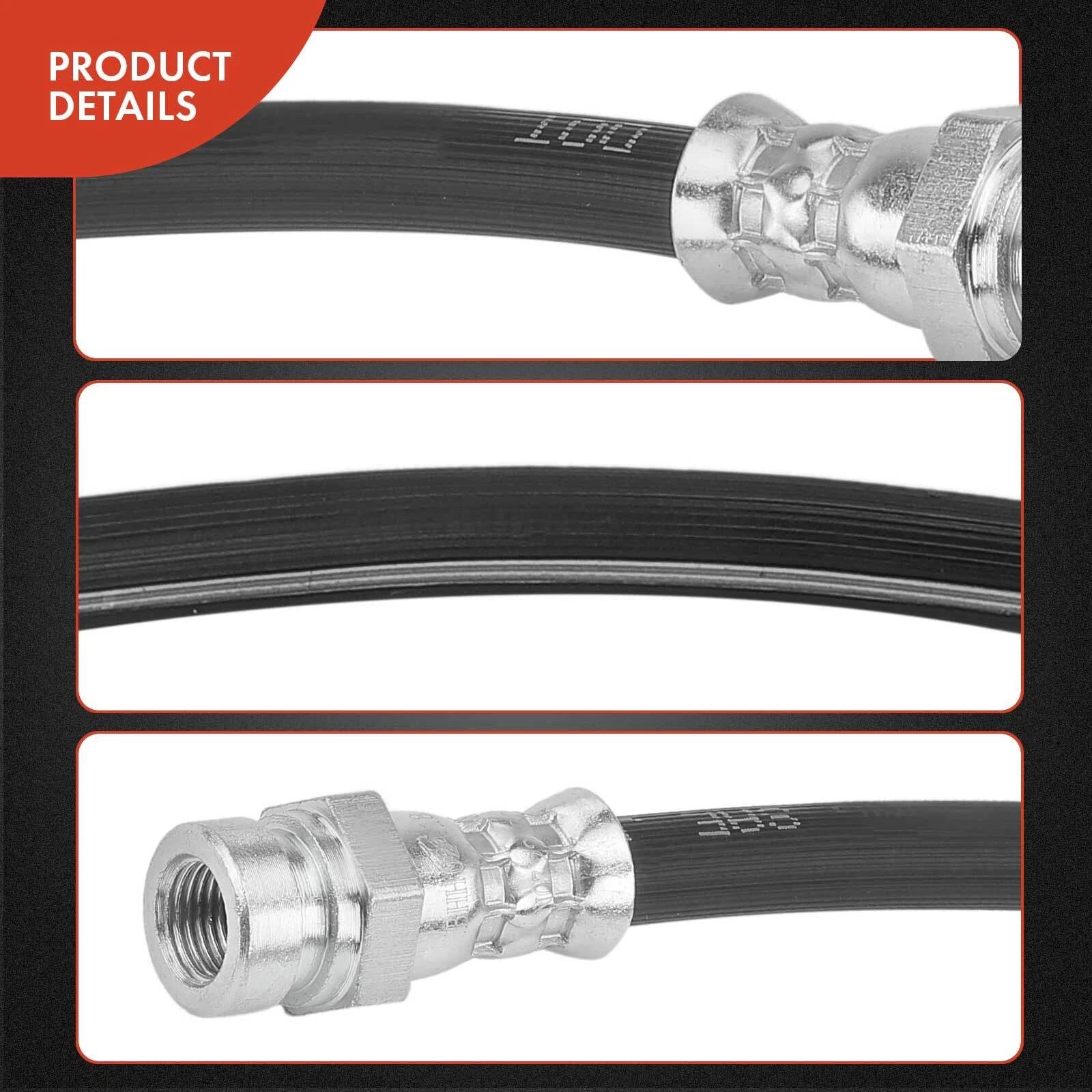 2X Rear Brake Hydraulic Hose for Dodge Ram 50, Mitsubishi Mighty Max